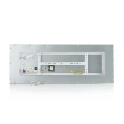 Lindby LED-panel Livel, sett med 2 stk, 4000 K, 80 x 30 cm, sølv| Butikkbelysning|Design- Og Hotellbelysning