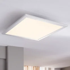 Lindby LED-panel Livel, sett med 2 stk, 4000 K, 40 x 40 cm, sølv Sale