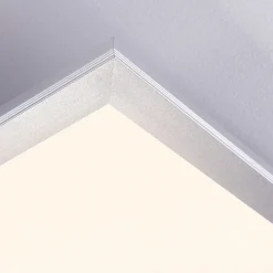 Lindby LED-panel Livel, sett med 2 stk, 4000 K, 40 x 40 cm, sølv Sale