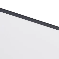 Lindby LED-panel Nelios, 120 x 60 cm, 4000K, svart, metall Clearance