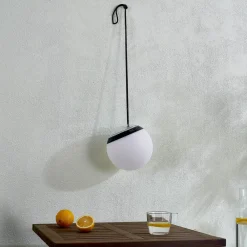 Lindby LED-pendel Eleia, RGBW, 20 cm, oppladbart batteri| Kommersiell Utebelysning|Pendellamper Utendørs