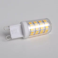 Lindby LED-pennelykt, sett med 10 stk, G9, 3 W, klar, 3 000 K| G9 Pærer