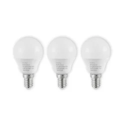 Lindby LED-pære E14 G45 4,5W 3000K opal sett med 3 stk Hot