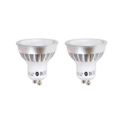 Lindby LED-reflektor GU10 5 W klar 3000 K 55° sett med 2 stk Discount