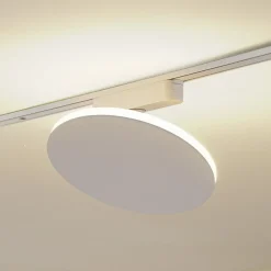 Lindby LED-skinnelampe Lumaro, hvit, aluminium, 48V, dimbar