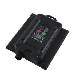 Lindby LED-solcellelampe Balian, svart, aluminium, 3 000 K| Utespotter