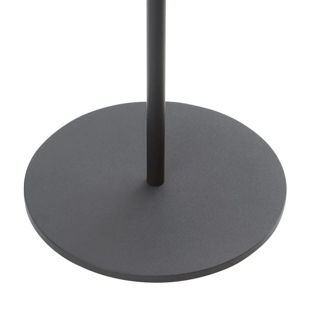 Lindby LED-solcellelampe Hilario, svart, jern, oppladbart batteri| Terrassebelysning|Solcellelamper