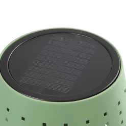 Lindby LED-solcellelampe Hilario, grønn, jern, oppladbart batteri Outlet