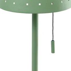 Lindby LED-solcellelampe Hilario, grønn, jern, oppladbart batteri Outlet