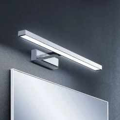 Lindby LED-speillampe Jukka, 60 cm, krom, metall, IP44