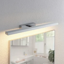Lindby LED-speillampe Jukka, 60 cm, krom, metall, IP44