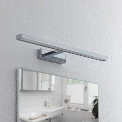 Lindby LED-speillampe Jukka, 60 cm, krom, metall, IP44