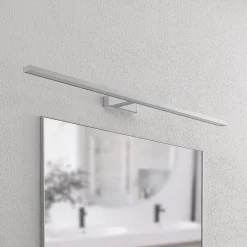 Lindby LED-speillampe Jukka, 120 cm, krom, metall, IP44| Vegglamper