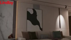 Lindby LED-spot 48 V Lumaro, rosa gull, Ø 8,2 cm, aluminium, dimbar| Skinnesystem