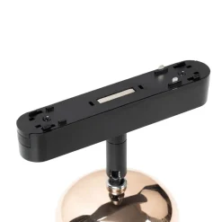 Lindby LED-spot 48 V Lumaro, rosa gull, Ø 8,2 cm, aluminium, dimbar| Skinnesystem