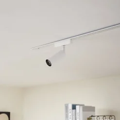 Lindby LED-spot 48 V Lumaro, hvit, Ø 4 cm, aluminium, dimbar| Skinnesystem