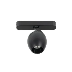 Lindby LED-spot 48 V Lumaro, svart, Ø 6,2 cm, dimbar| Skinnesystem