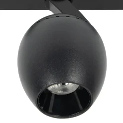 Lindby LED-spot 48 V Lumaro, svart, Ø 6,2 cm, dimbar| Skinnesystem