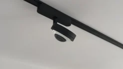 Lindby LED-spot 48 V Lumaro, svart, Ø 7,3 cm, aluminium, dimbar| Skinnesystem