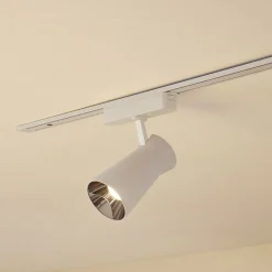 Lindby LED-spot 48 V Lumaro, hvit, Ø7cm, plast, dimbar