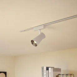 Lindby LED-spot 48 V Lumaro, hvit, Ø7cm, plast, dimbar