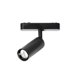 Lindby LED-spot 48 V Lumaro, svart, Ø 4 cm, aluminium, dimbar| Skinnesystem|Led-Innendørs
