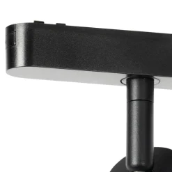 Lindby LED-spot 48 V Lumaro, svart, Ø 4 cm, aluminium, dimbar| Skinnesystem|Led-Innendørs