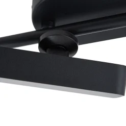 Lindby LED-spotlight Eldrin, svart, 6 lyskilder, lyslist Discount