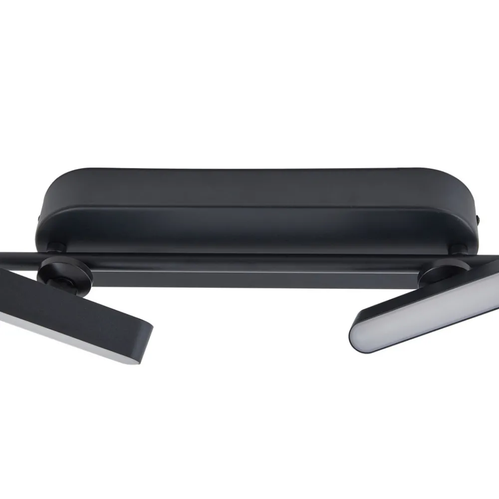 Lindby LED-spotlight Eldrin, svart, 6 lyskilder, lyslist Discount