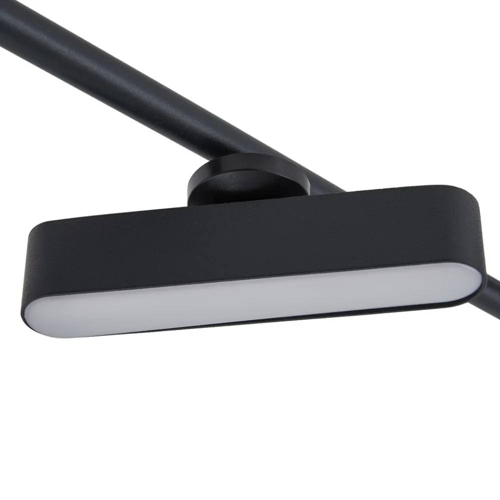 Lindby LED-spotlight Eldrin, svart, 6 lyskilder, lyslist Discount