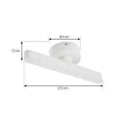 Lindby LED-spotlight Eldrin, hvit, 1 lyskilde, lyslist Outlet