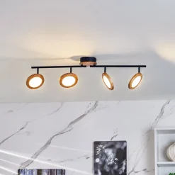 Lindby LED-spotlight Manel, tre, 84 cm lang, 4 lyskilder Best