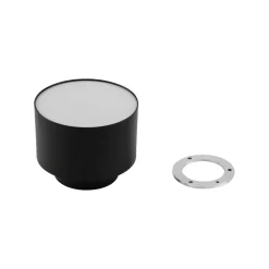 Lindby LED-spotlight Nivoria, 11 x 9 cm, svart, metall Outlet