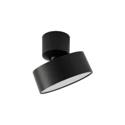 Lindby LED-spotlight Nivoria, Ø 14 cm, svart, svingbar| Led-Innendørs|Spotter I Tak
