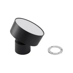 Lindby LED-spotlight Nivoria, Ø 14 cm, svart, svingbar| Led-Innendørs|Spotter I Tak