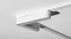 Lindby LED-stripe 48 V Lumaro,hvit,L-form,plast,dimbar| Skinnesystem