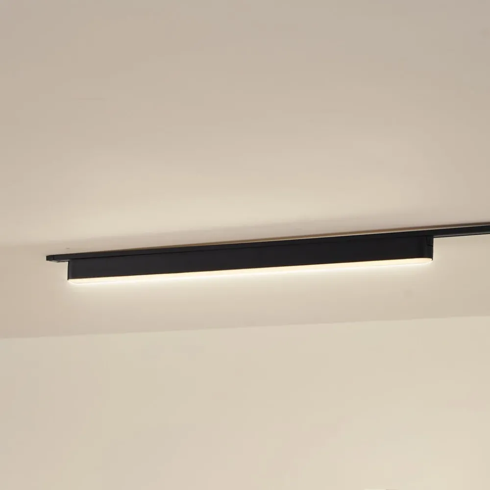 Lindby LED-stripe 48 V Lumaro,svart,20W,plast,dimbar| Skinnesystem