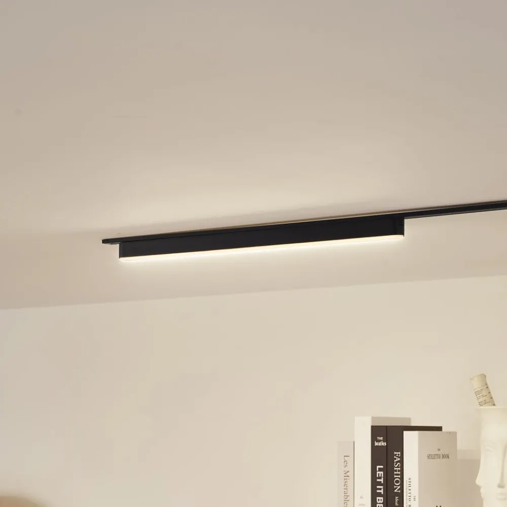 Lindby LED-stripe 48 V Lumaro,svart,20W,plast,dimbar| Skinnesystem