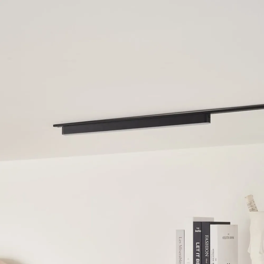 Lindby LED-stripe 48 V Lumaro,svart,20W,plast,dimbar| Skinnesystem