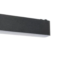 Lindby LED-stripe 48 V Lumaro,svart,20W,plast,dimbar| Skinnesystem