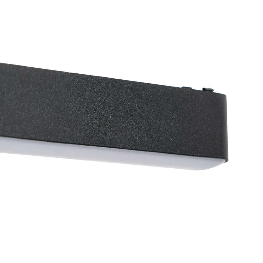 Lindby LED-stripe 48 V Lumaro,svart,20W,plast,dimbar| Skinnesystem