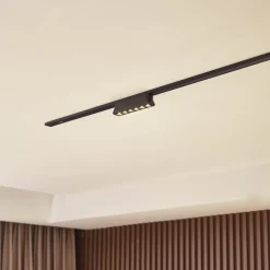 Lindby LED-stripe 48 V Lumaro,svart,6 punkter,2,5cm,dimbar| Skinnesystem