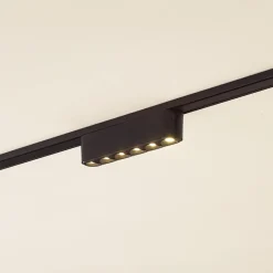 Lindby LED-stripe 48V Lumaro, svart,6 punkter,2,4cm,dimbar