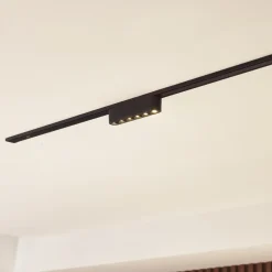 Lindby LED-stripe 48V Lumaro, svart,6 punkter,2,4cm,dimbar