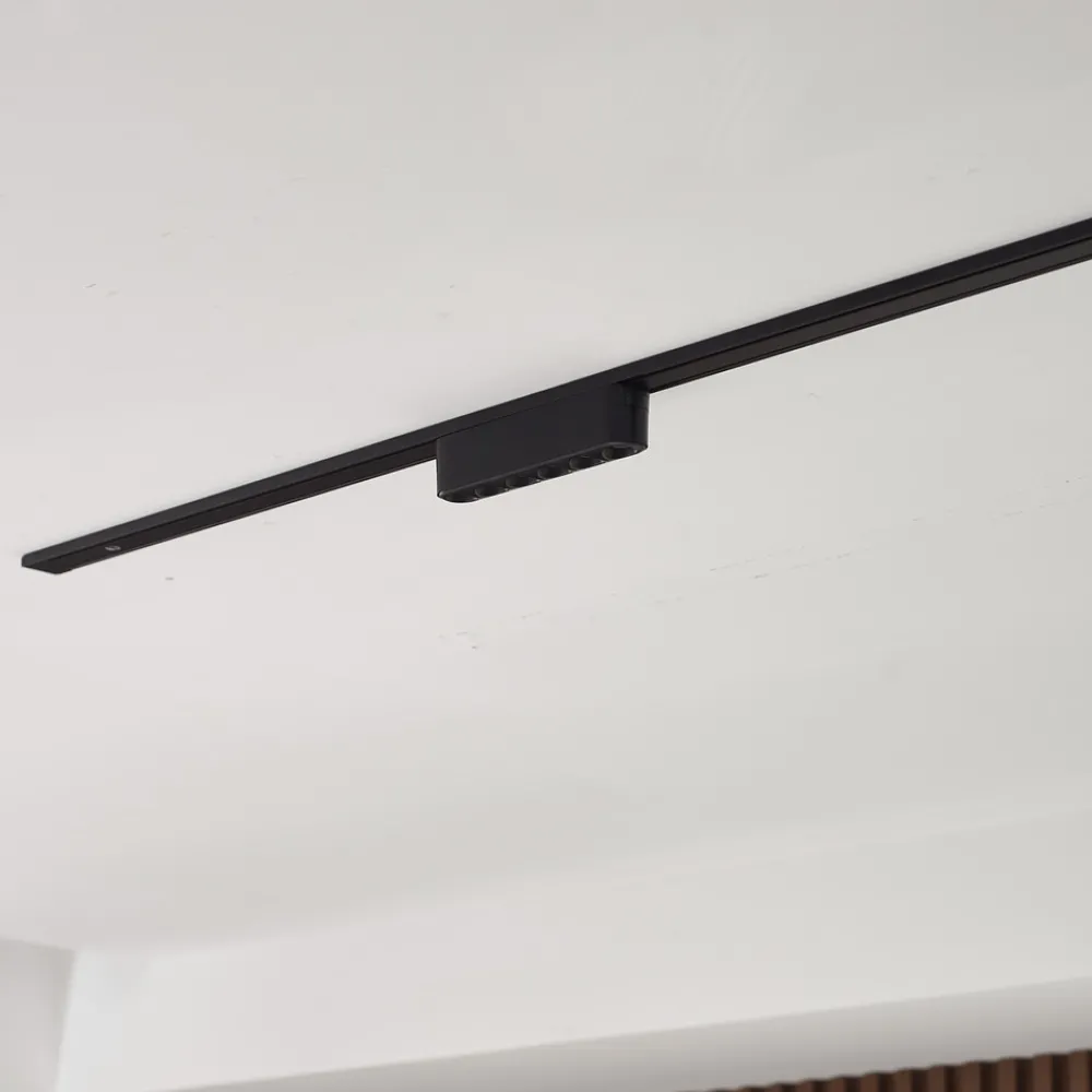 Lindby LED-stripe 48V Lumaro, svart,6 punkter,2,4cm,dimbar