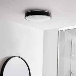 Lindby LED-taklampe Ashen, 3000 K. hvit, plast| Led-Innendørs