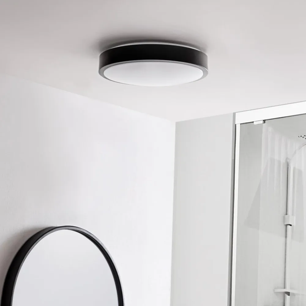 Lindby LED-taklampe Ashen, 3000 K. hvit, plast| Led-Innendørs