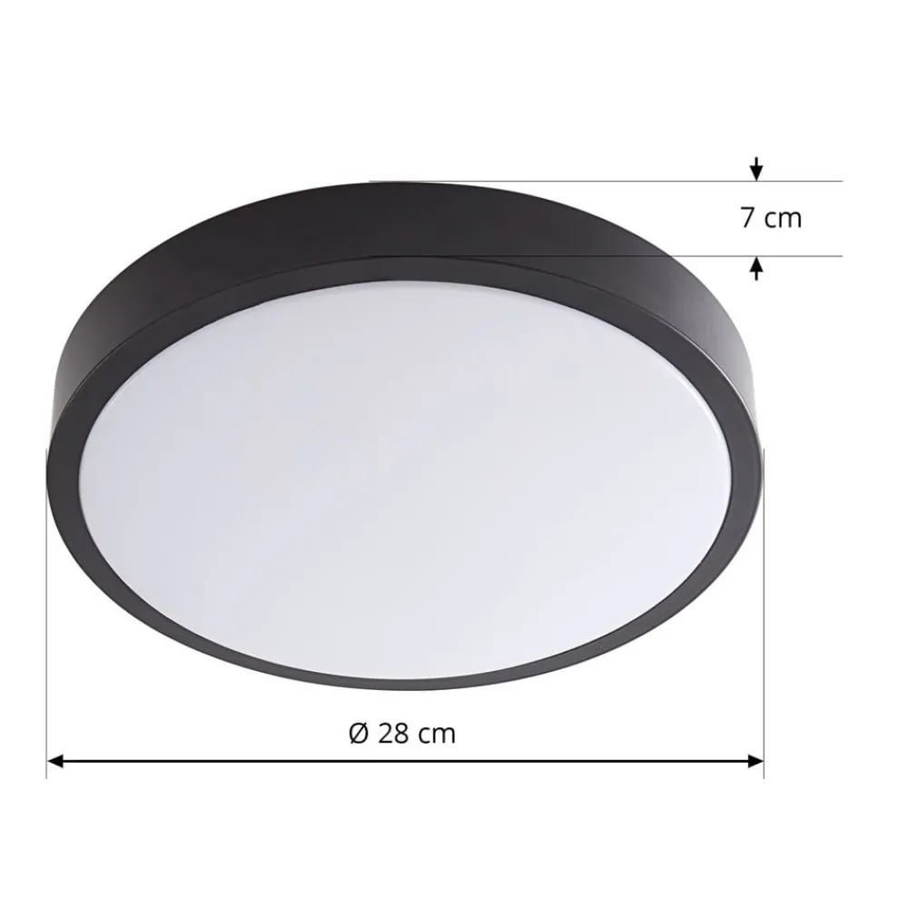 Lindby LED-taklampe Ashen, 3000 K. hvit, plast| Led-Innendørs