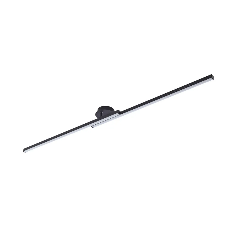 Lindby LED-taklampe Aurendor, 135 cm, svart, metall Online