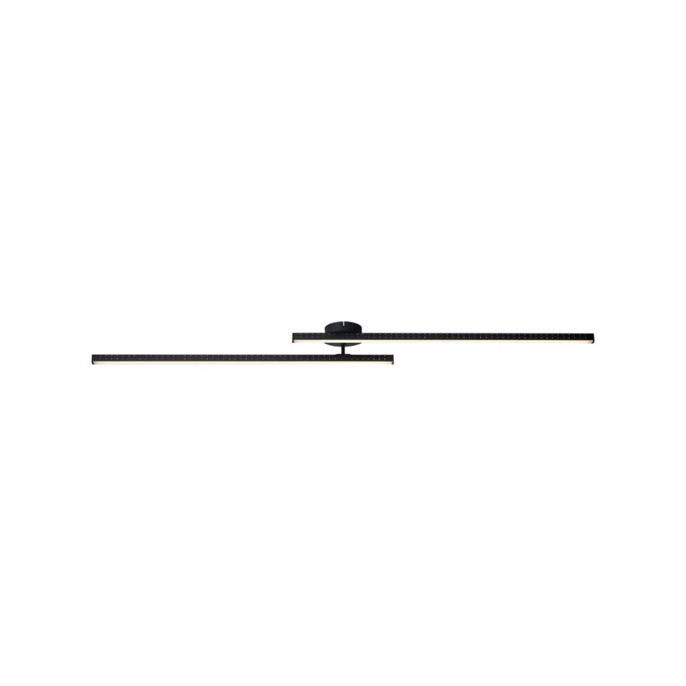 Lindby LED-taklampe Aurendor, 135 cm, svart, metall Online